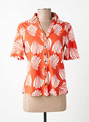 Chemisier manches courtes manches courtes orange WHITE STUFF femme