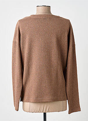 Sweat-shirt stretch manches longues marron STREET ONE femme