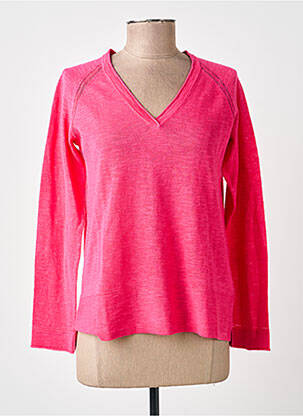 Pull coupe cintrée manches longues rose WHITE STUFF femme