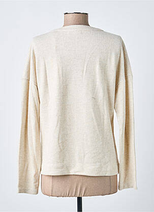 Pull tissage chiné manches longues beige STREET ONE femme