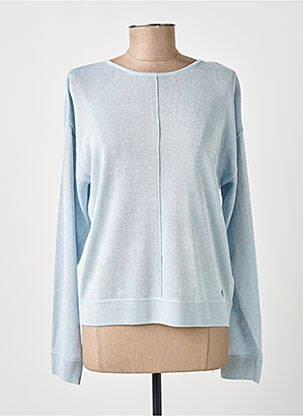 Pull coupe cintrée manches longues bleu RINO & PELLE femme