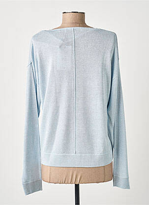 Pull coupe cintrée manches longues bleu RINO & PELLE femme