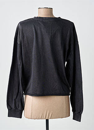 Sweat-shirt coupe over-size manches longues gris ICHI femme