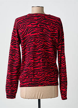 Pull col v manches longues rouge FREEMAN T.PORTER femme