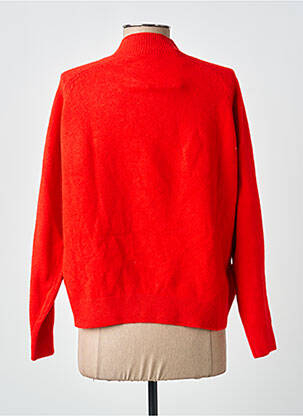 Pull stretch manches longues rouge ICHI femme
