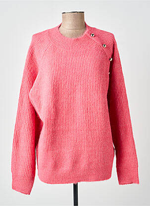 Pull stretch manches longues rose MOLLY BRACKEN femme