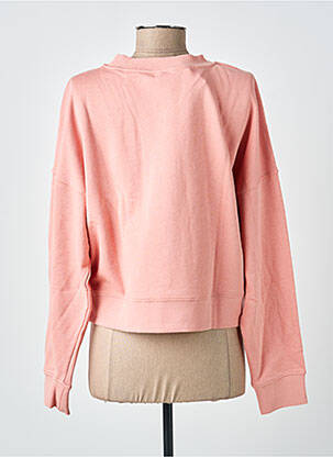 Sweat-shirt broderie manches longues rose BLUTSGESCHWISTER femme
