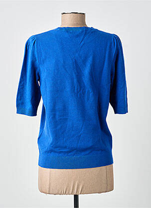 Pull stretch manches courtes bleu STREET ONE femme