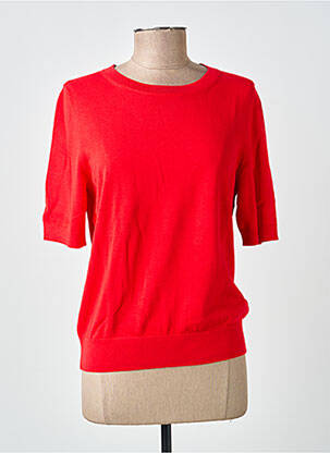 Pull stretch manches courtes rouge STREET ONE femme
