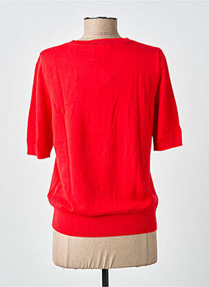 Pull stretch manches courtes rouge STREET ONE femme
