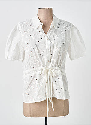 Chemisier manches courtes manches courtes blanc TIFFOSI femme