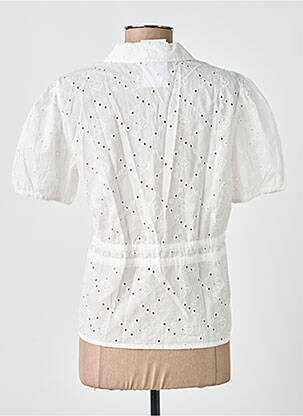 Chemisier manches courtes manches courtes blanc TIFFOSI femme