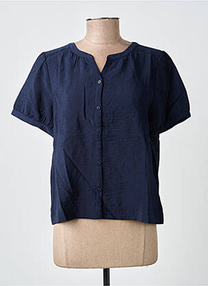 Chemisier manches courtes manches courtes bleu STREET ONE femme
