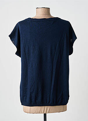 T-shirt col v manches courtes bleu STREET ONE femme