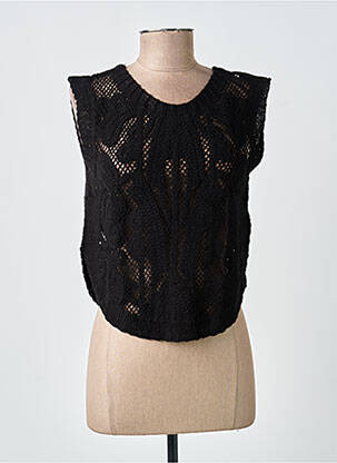 Top sans manche sans manche noir FREEMAN T.PORTER femme