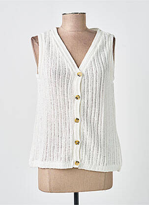 Gilet sans manche coupe cintrée blanc STREET ONE femme