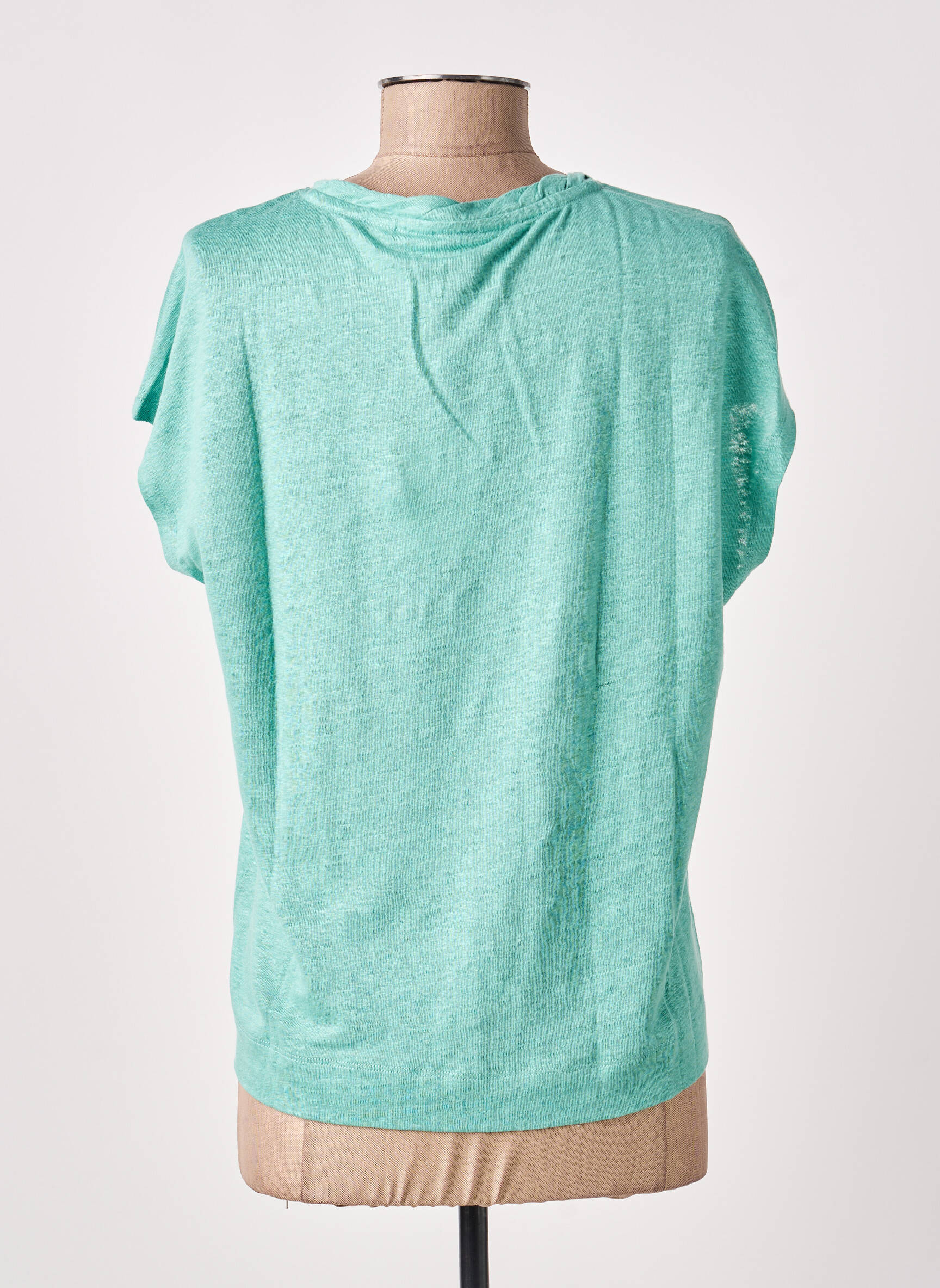 T-shirt coupe droite manches courtes vert WHITE STUFF femme