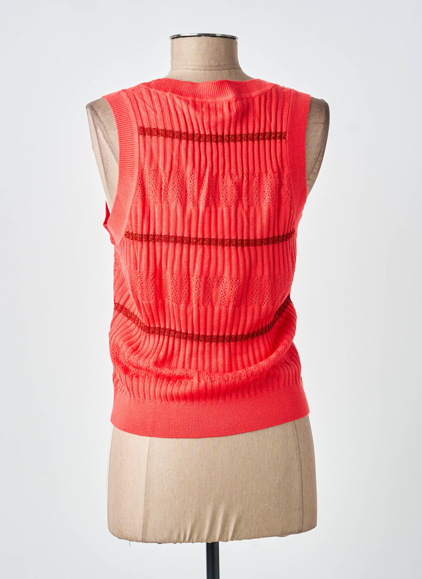 Top stretch sans manche orange FREEMAN T.PORTER femme