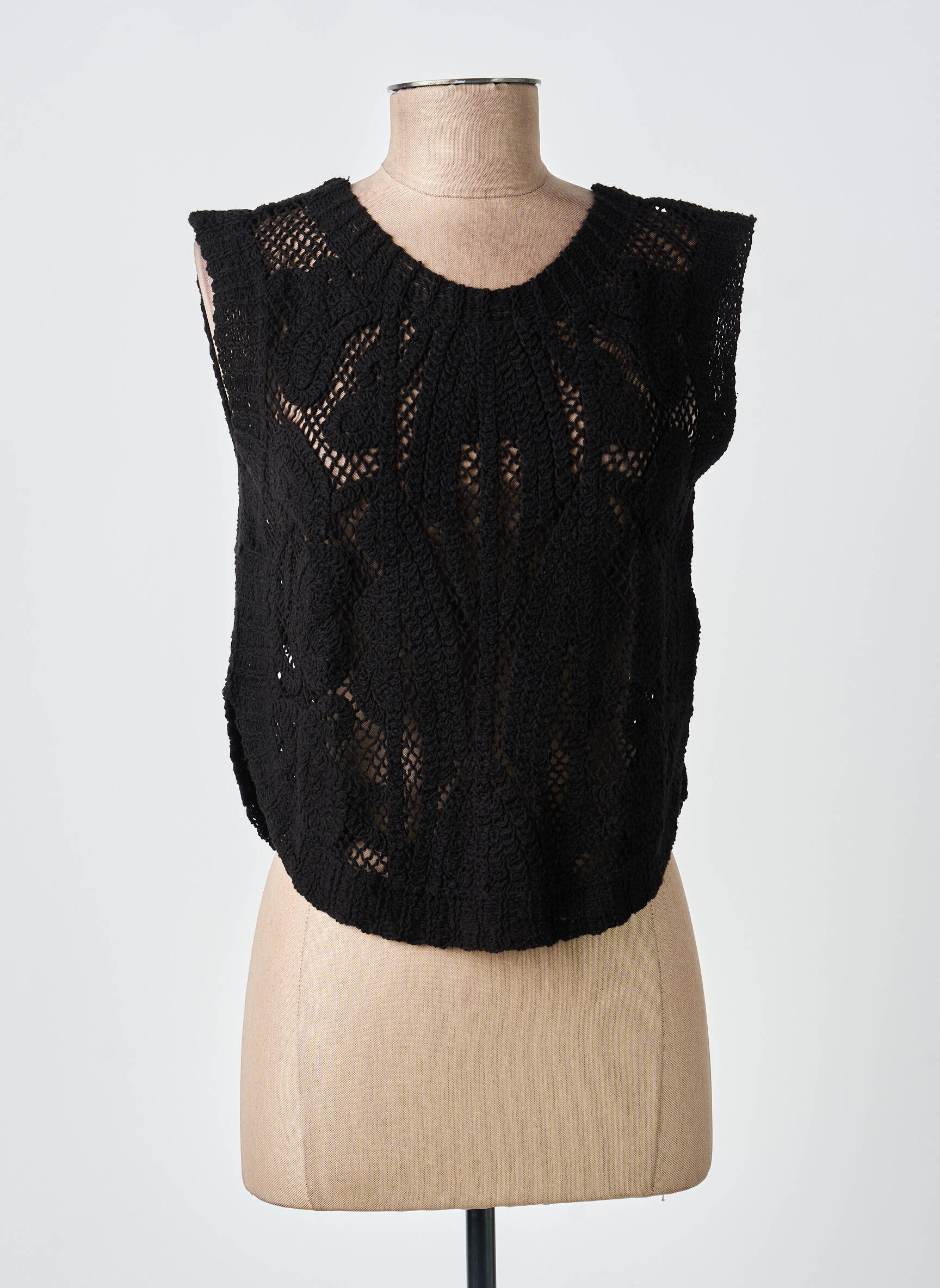 Top sans manche sans manche noir FREEMAN T.PORTER femme