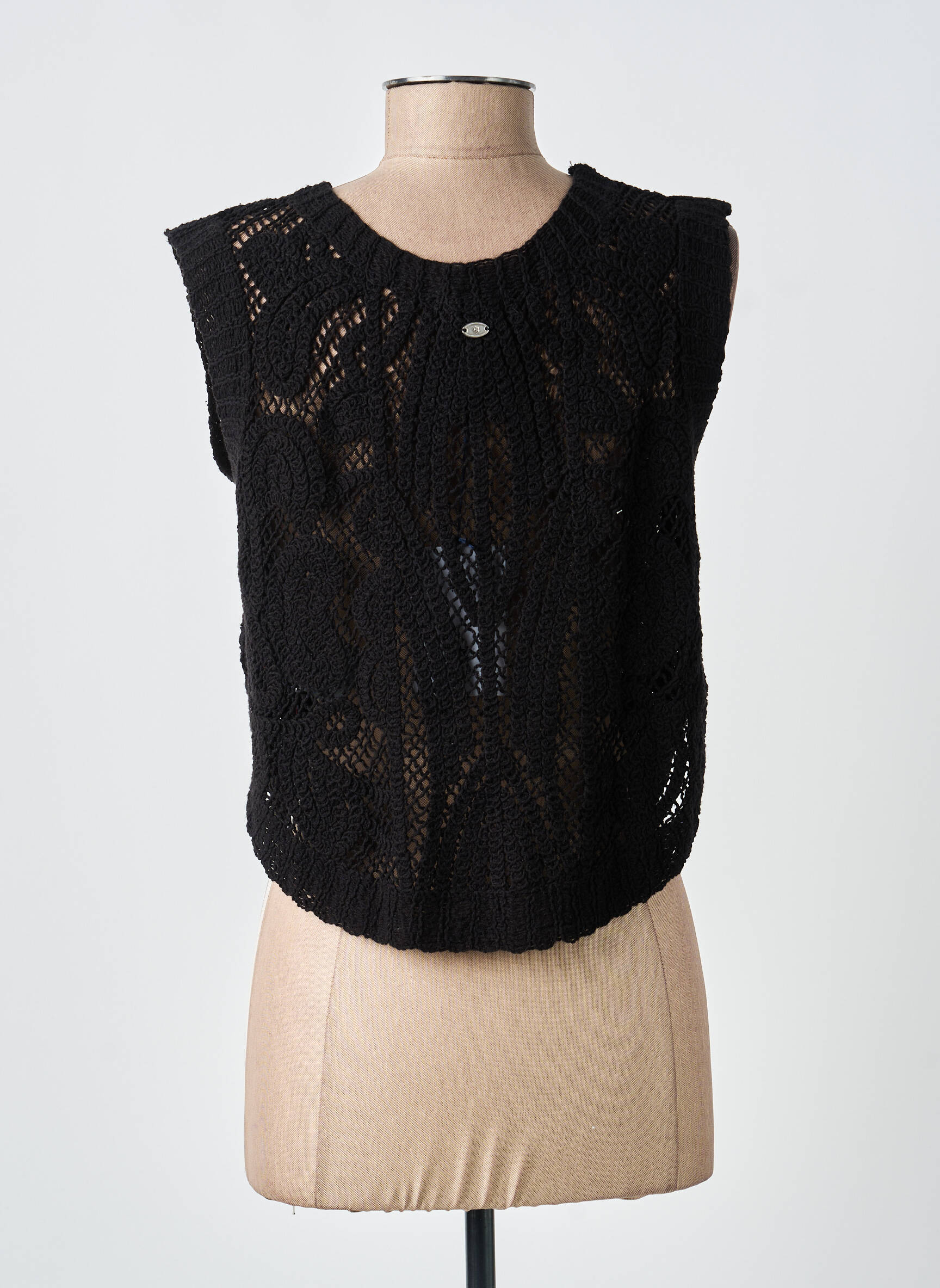 Top sans manche sans manche noir FREEMAN T.PORTER femme
