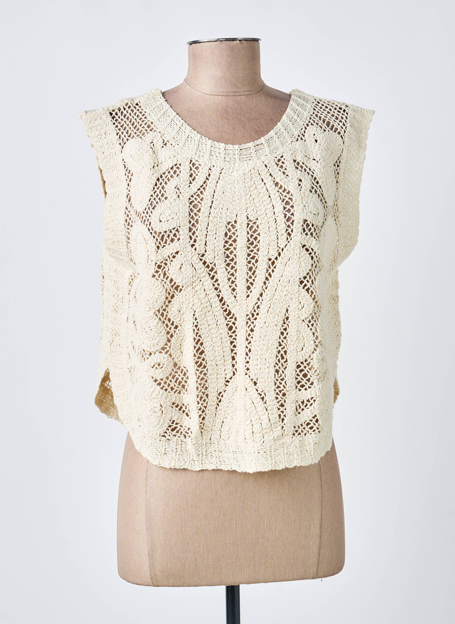 Top sans manche sans manche beige FREEMAN T.PORTER femme