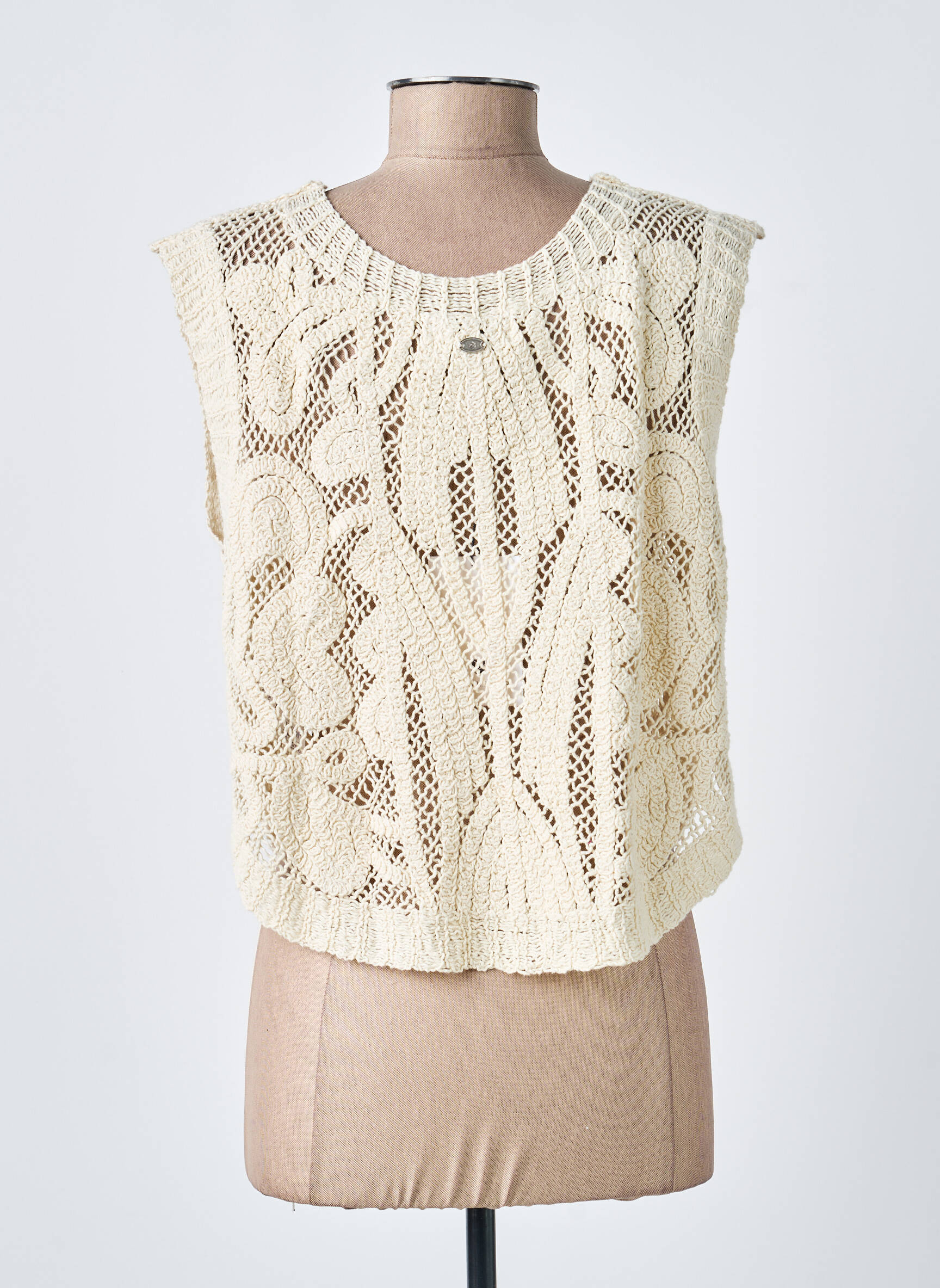Top sans manche sans manche beige FREEMAN T.PORTER femme