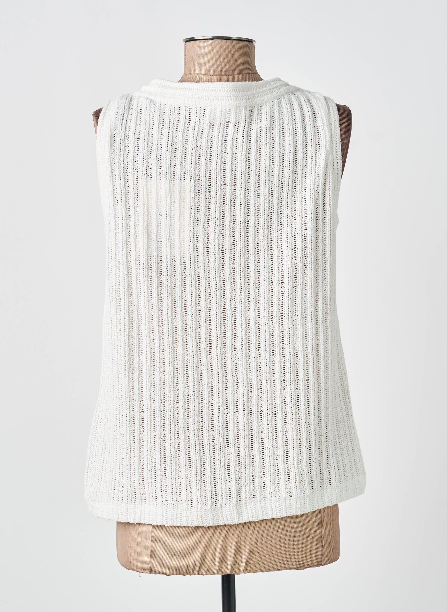 Gilet sans manche coupe cintrée blanc STREET ONE femme