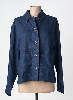 Veste casual poignets boutonnés avec fente bleu WHITE STUFF femme