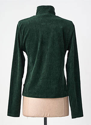 Sweat-shirt stretch manches longues vert BLUTSGESCHWISTER femme