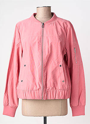 Blouson col v rose STREET ONE femme