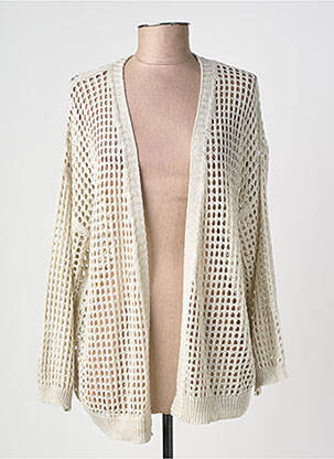 Gilet manches longues stretch argent MOLLY BRACKEN femme