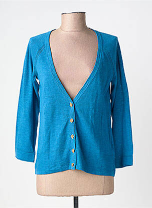 Gilet manches longues stretch bleu WHITE STUFF femme