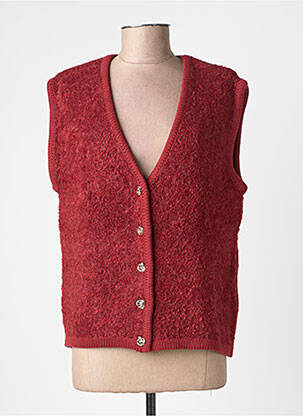 Gilet sans manche coupe cintrée orange ICHI femme