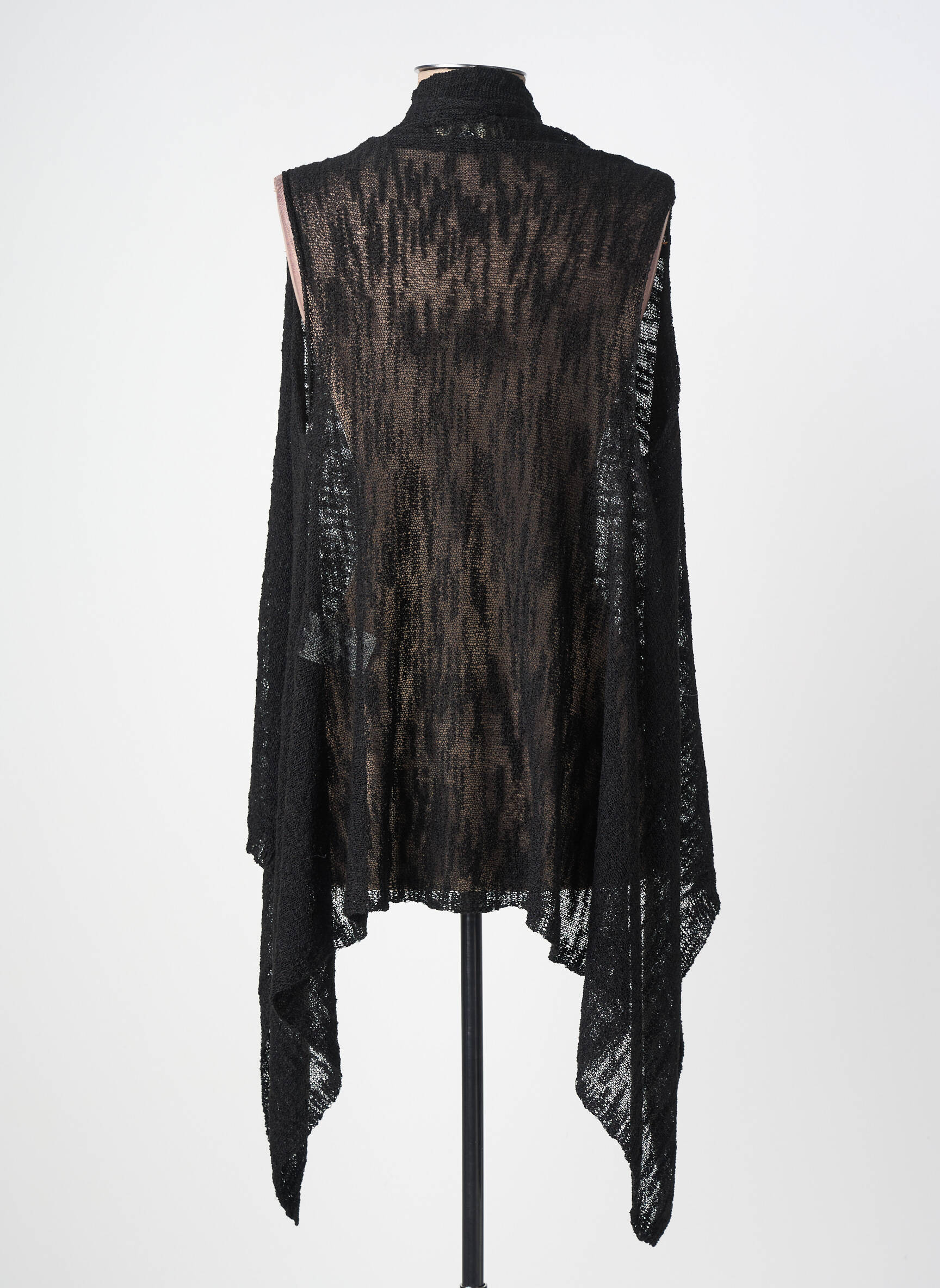Gilet sans manche col v noir BSB femme