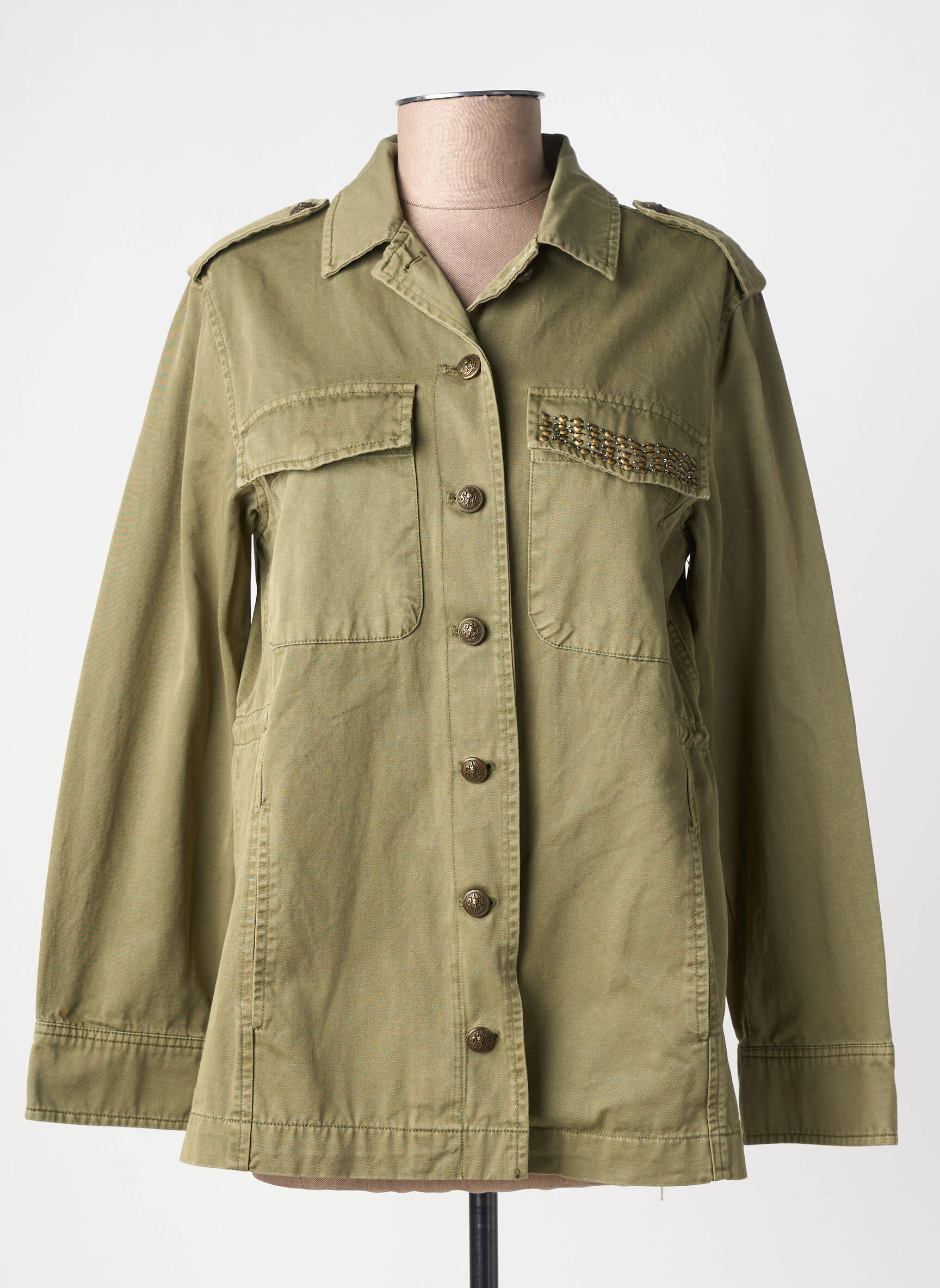 Veste casual poches vert FREEMAN T.PORTER femme