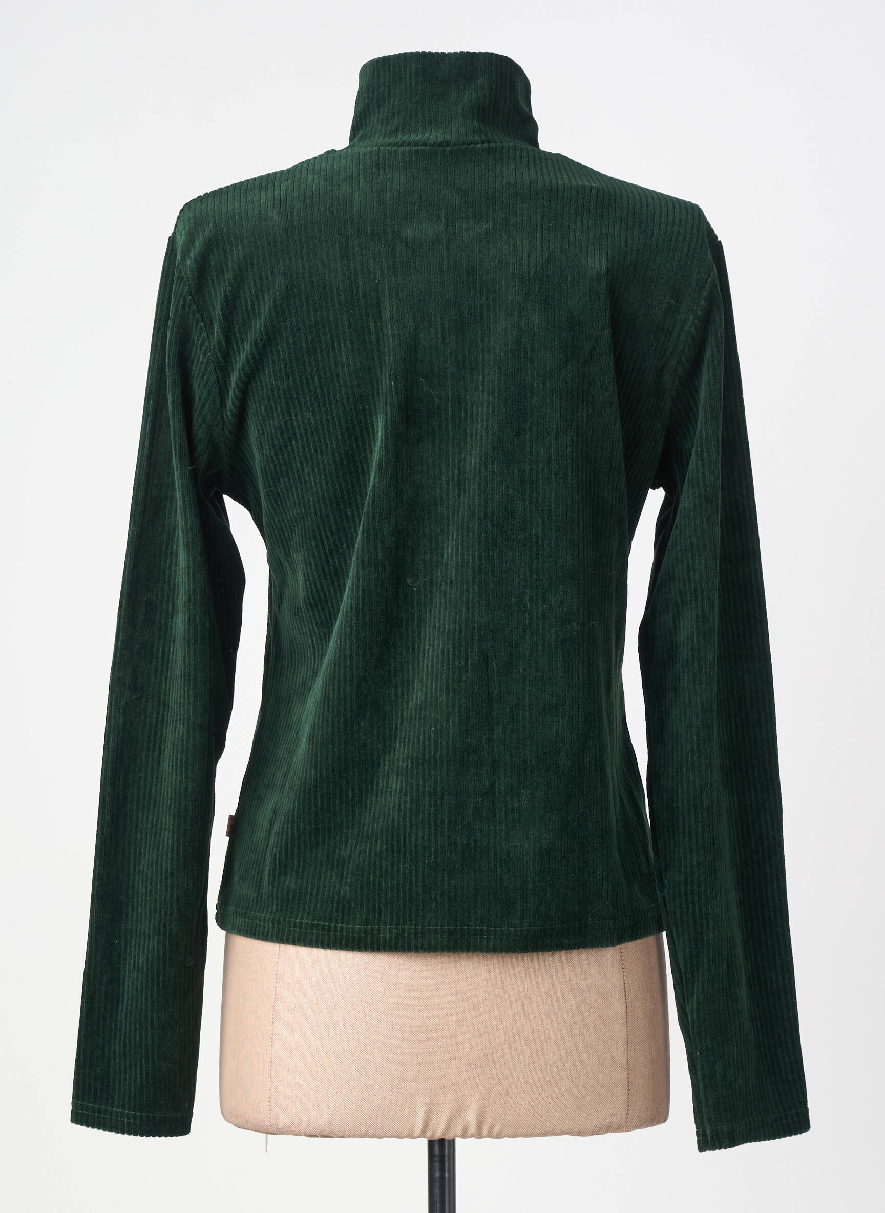 Sweat-shirt stretch manches longues vert BLUTSGESCHWISTER femme