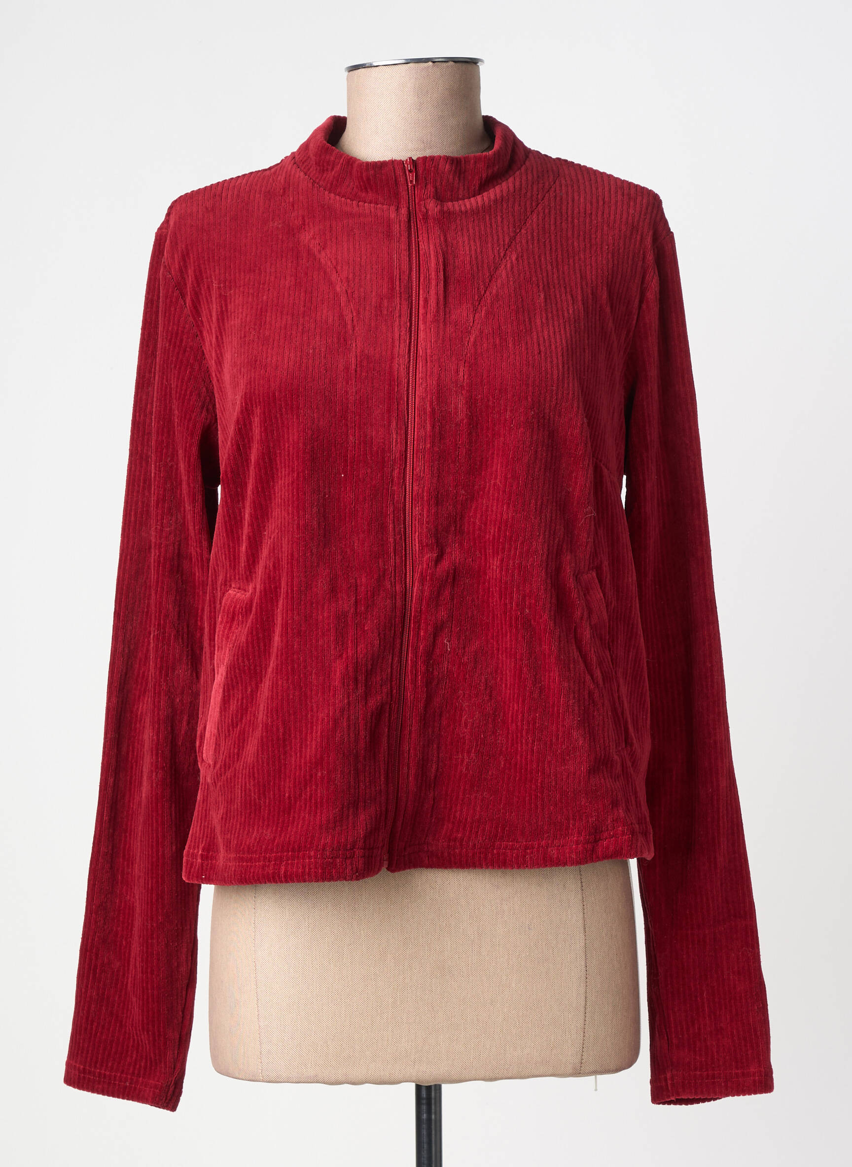 Veste casual poches rouge BLUTSGESCHWISTER femme