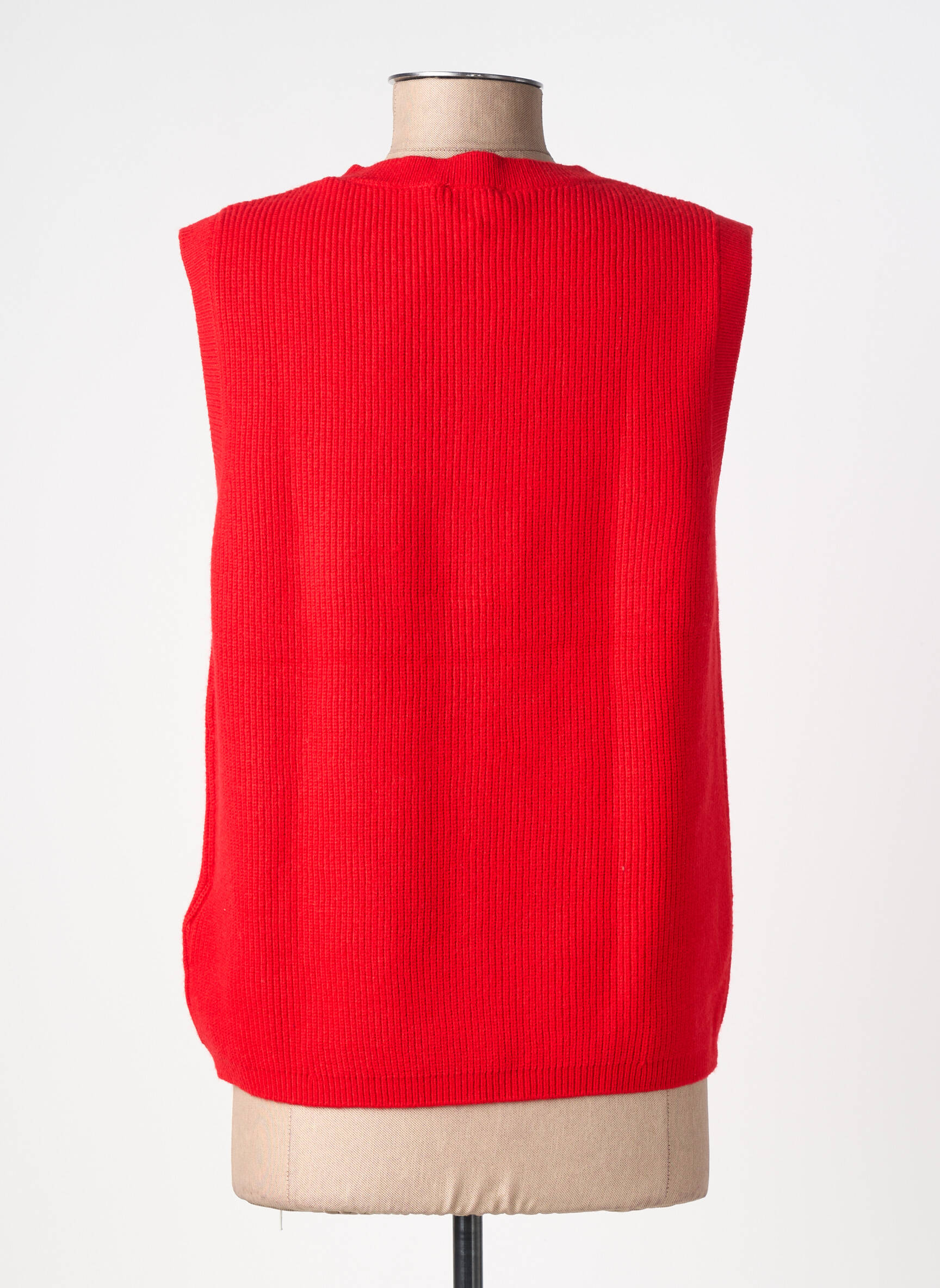 Gilet sans manche coupe cintrée rouge STREET ONE femme