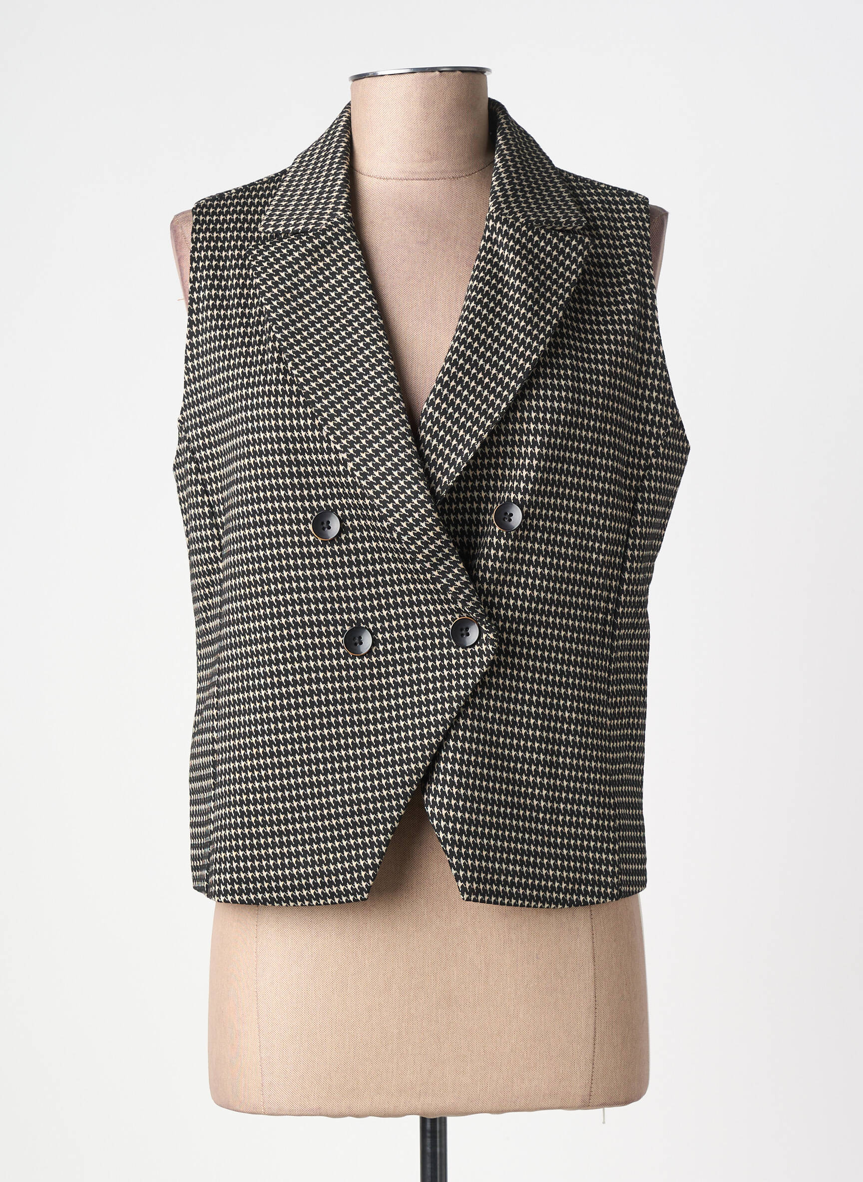 Gilet sans manche coupe cintrée noir SURKANA femme