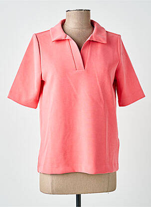 Polo coupe droite manches courtes rose STREET ONE femme