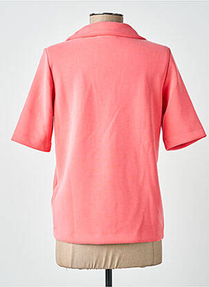 Polo coupe droite manches courtes rose STREET ONE femme