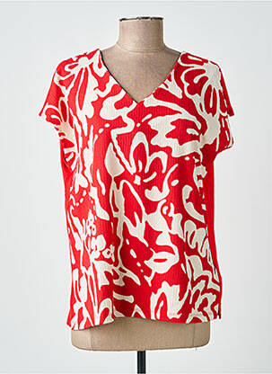 T-shirt coupe droite manches courtes rouge STREET ONE femme