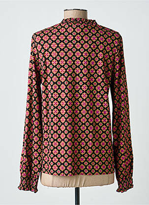 Top tissage crêpe manches longues noir GEISHA femme