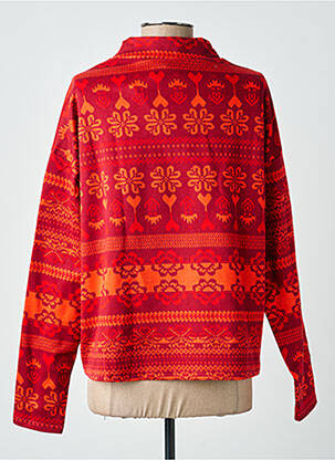 Sweat-shirt stretch manches longues orange BLUTSGESCHWISTER femme