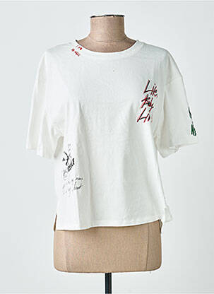 T-shirt coupe droite manches courtes blanc FREEMAN T.PORTER femme