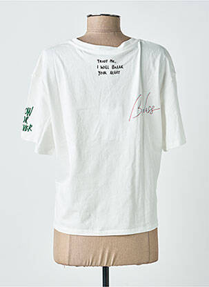 T-shirt coupe droite manches courtes blanc FREEMAN T.PORTER femme
