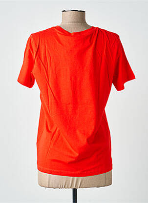 T-shirt stretch manches courtes rouge ICHI femme
