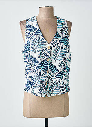 Gilet sans manche coupe cintrée bleu SURKANA femme