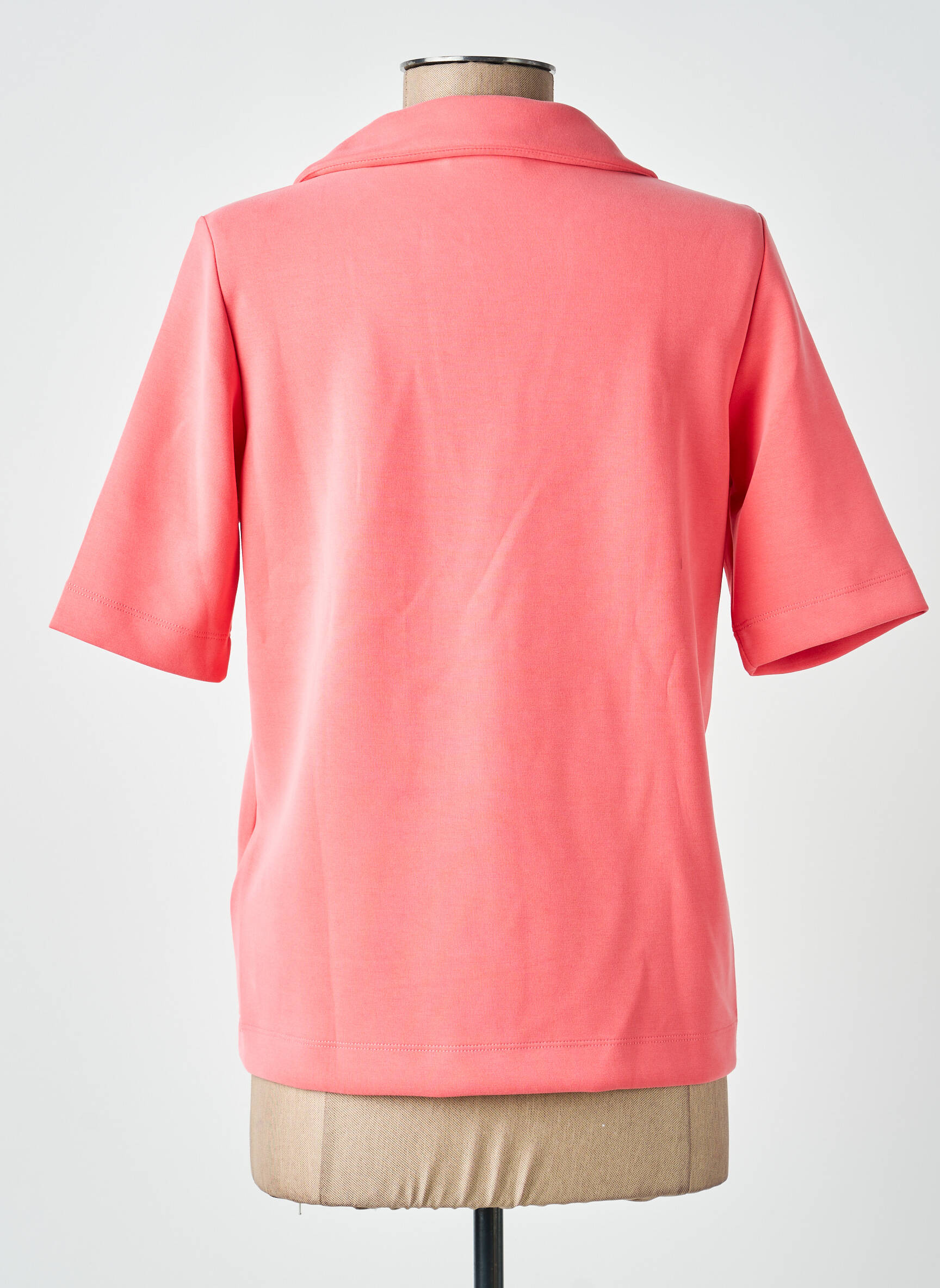 Polo coupe droite manches courtes rose STREET ONE femme