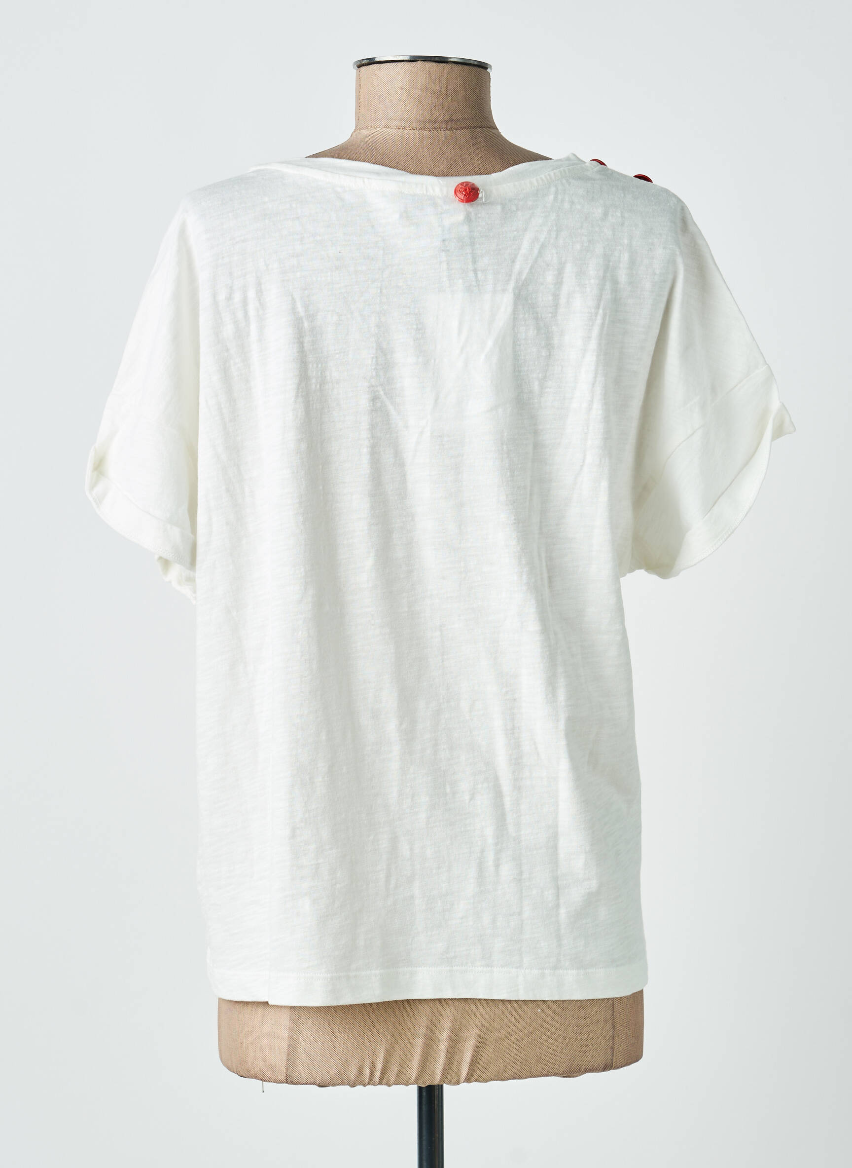 T-shirt coupe droite manches courtes beige FREEMAN T.PORTER femme